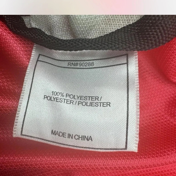 Adidas Cinch Sack Drawstring Backpack Sling Gym Bag Pink neon Yellow Neon Zip - Picture 5 of 6